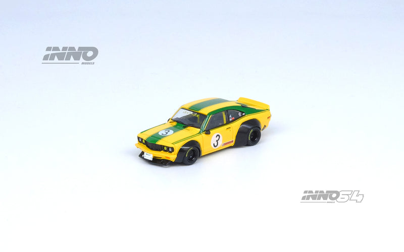 INNO64 1:64 Mazda RX-3 Savanna LBWK in Yellow