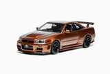 MotorHelix 1:18 Nissan Skyline GT-R (R34) Customized Version - Metallic Bronze