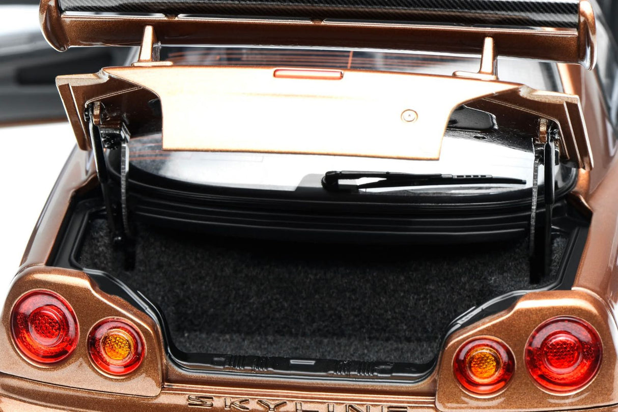 MotorHelix 1:18 Nissan Skyline GT-R (R34) Customized Version - Metallic Bronze