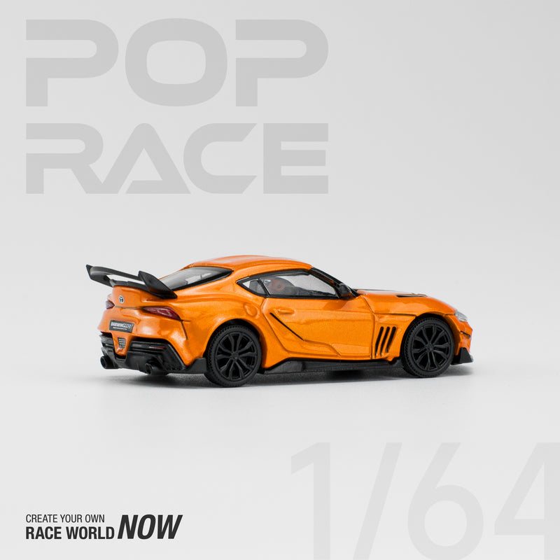 Pop Race 1/64 Toyota Supra GR DarwinPro 66G NWB in Orange