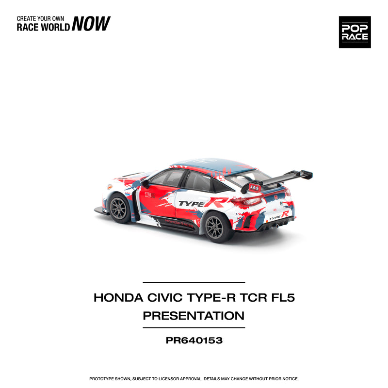 *PREORDER* Pop Race 1:64 Honda Civic Type-R FL5) TCR Presentation Version