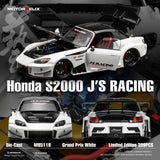 *PREORDER* MotorHelix 1:18 Honda S2000 J's Racing in Grand Prix White