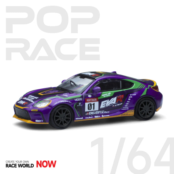 Pop Race 1/64 Toyota GR86 EVA 01 Racing Livery