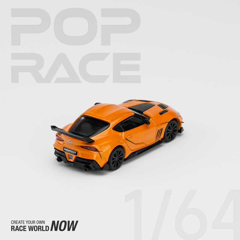 Pop Race 1/64 Toyota Supra GR DarwinPro 66G NWB in Orange