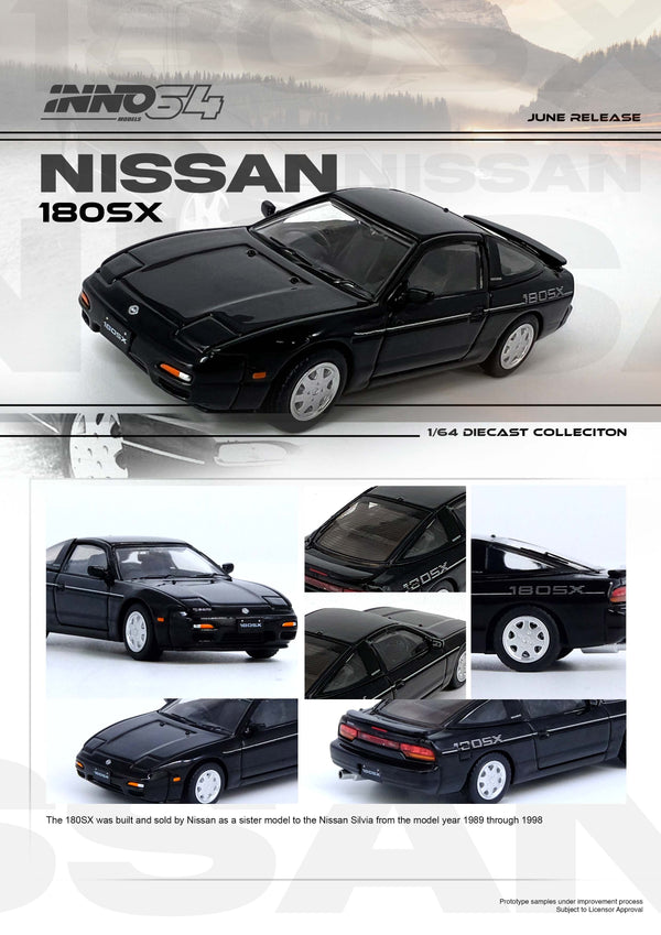 *PREORDER* INNO64 1:64 Nissan 180SX in Black