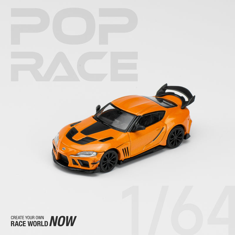 Pop Race 1/64 Toyota Supra GR DarwinPro 66G NWB in Orange