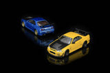 *PREORDER* MotorHelix 1:64 Nissan Skyline GT-R (R34) Customized Version in Lightning Yellow