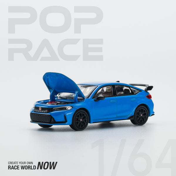 Pop Race 1/64 Honda Civic (FL5) in Boost Blue Pearl