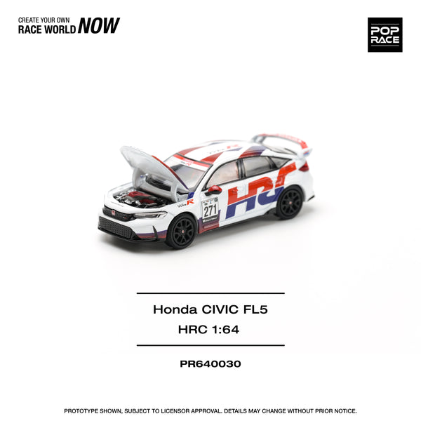 *PREORDER* Pop Race 1:64 Honda Civic Type-R (FL5) TCR - HRC