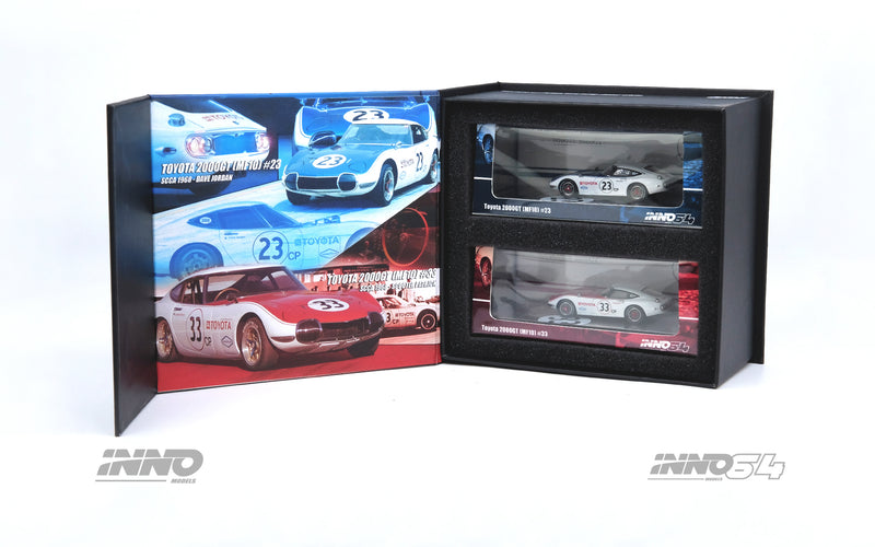 INNO64 1:64 Toyota 2000GT #23 & #33 SCCA 1968 Box Set Collection