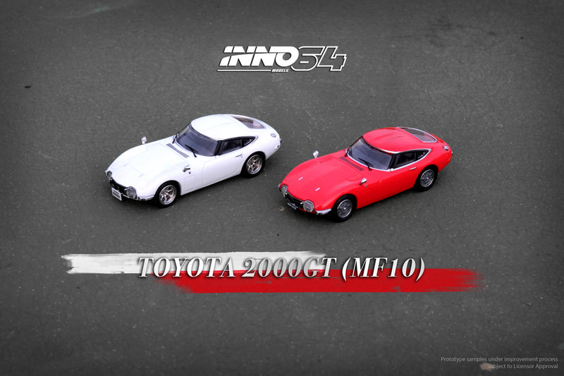 INNO64 1:64 Toyota 2000GT in Solar Red