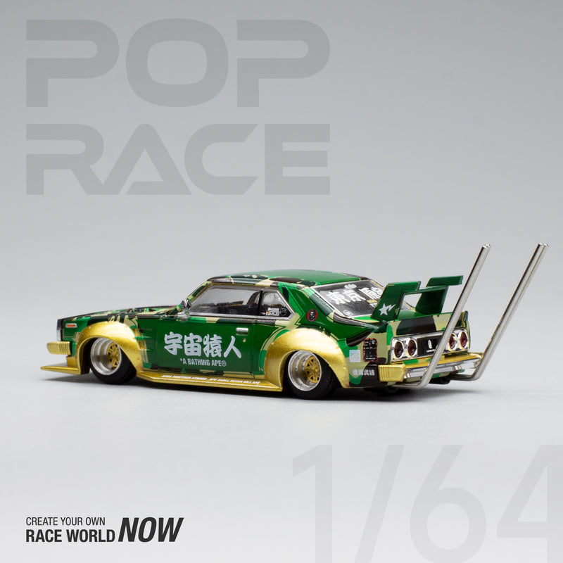 Pop Race 1/64 Nissan Skyline (C210) Kaido Racer Bosozuko Style BAPE 30th Anniversary Edition