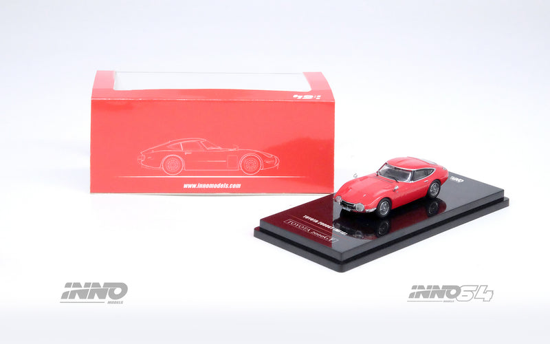 INNO64 1:64 Toyota 2000GT in Solar Red