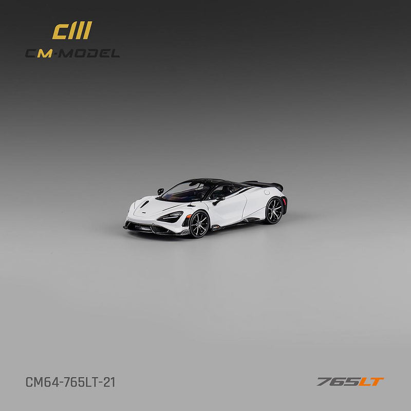 *PREORDER* CM Model 1:64 McLaren 765LT in White with Carbon Accents