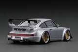 Ignition Model 1:18 Porsche 964 RWB in Silver with M64 Engine Display