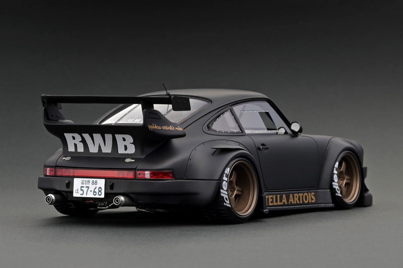 Ignition Model 1:18 Porsche 930 RWB in Matte Black