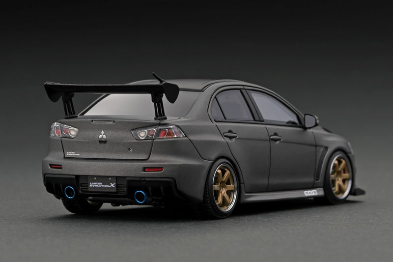 Ignition Model 1:43 Mitsubishi Lancer Evolution X (CZ4A) in Matte Gun Metallic