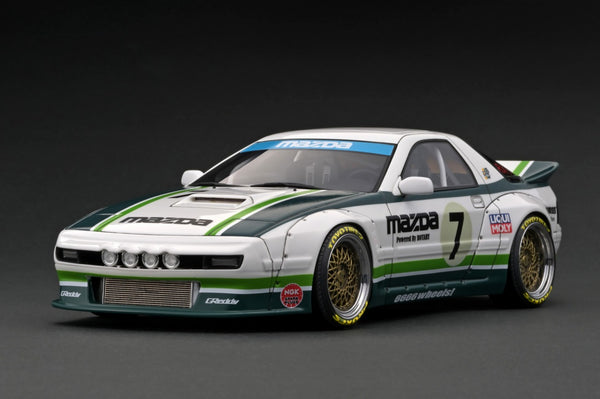 Ignition Model 1:18 Mazda RX-7 (FC3S) Pandem in White / Green