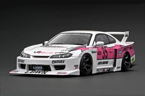 Ignition Model 1:18 Nissan Silvia (S15) LBWK Super Silhouette in White / Pink