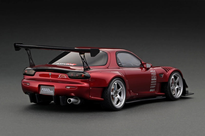 Ignition Model 1:18 Mazda RX-7 (FD3S) FEED Afflux GT3 in Red Metallic