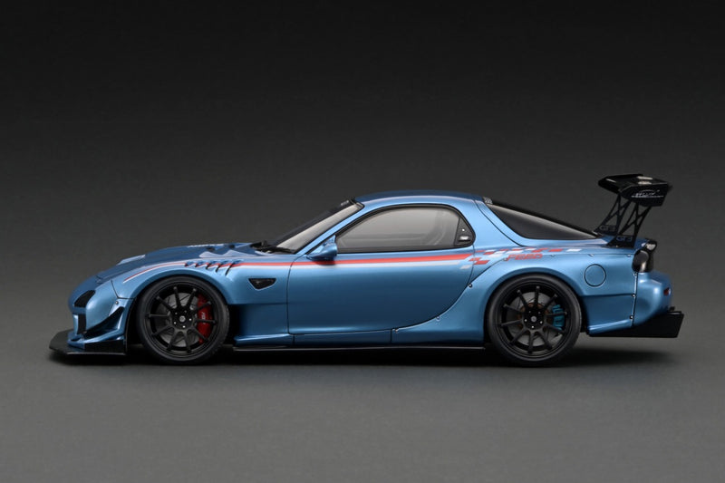 Ignition Model 1:18 Mazda RX-7 (FD3S) FEED Afflux GT3 in Light Blue