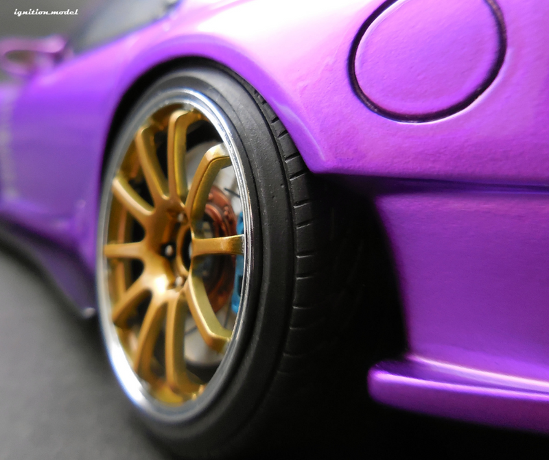 Ignition Model 1:18 Mazda RX-7 (FD3S) FEED Afflux GT3 in Purple Metallic