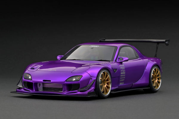 Ignition Model 1:18 Mazda RX-7 (FD3S) FEED Afflux GT3 in Purple Metallic