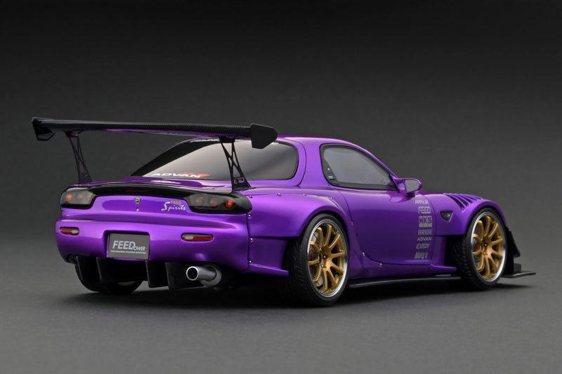 Ignition Model 1:18 Mazda RX-7 (FD3S) FEED Afflux GT3 in Purple Metallic