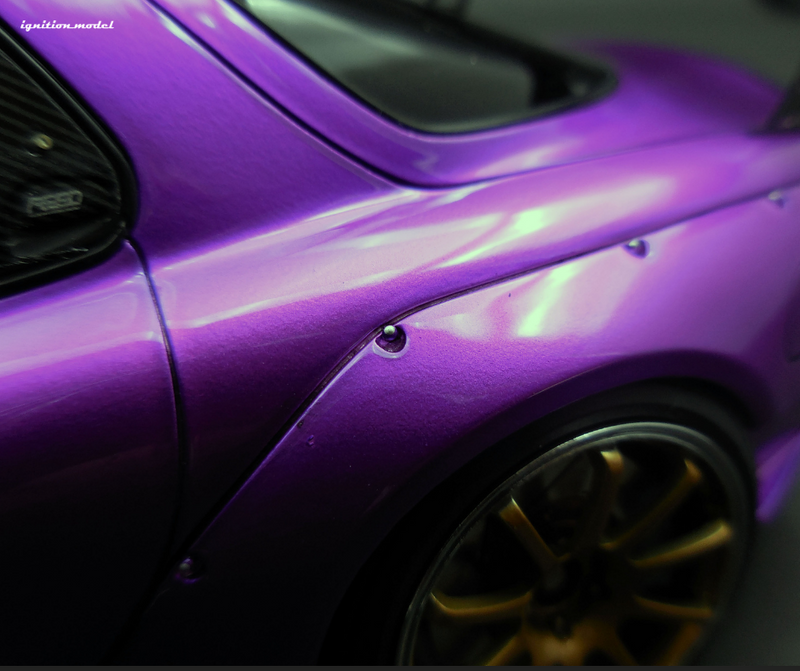 Ignition Model 1:18 Mazda RX-7 (FD3S) FEED Afflux GT3 in Purple Metallic