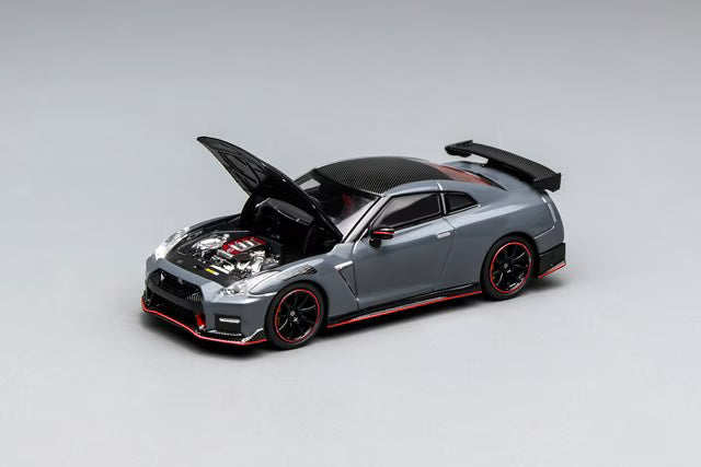 MotorHelix 1:64 Nissan GT-R NISMO (R35) Special Edition 2022 NISMO in Stealth Gray