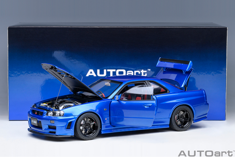 AUTOart 1:18 Nissan Skyline GT-R (R34) NISMO Z-Tune in Bayside Blue