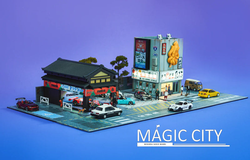 Magic City 1:64 Mazda Showroom & Japanese Squid Yaki Shop