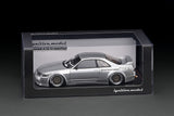 Ignition Model 1:18 Nissan Skyline GT-R (BNCR33) PANDEM in Silver with RB26DETT Engine Display