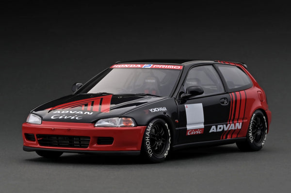 Ignition Model 1:18 Honda Civic (EG6) in Black / Red