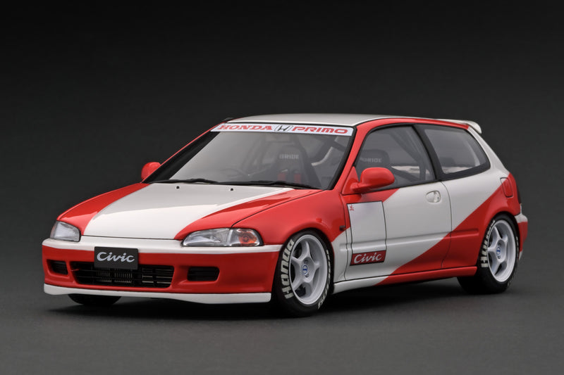 Ignition Model 1:18 Honda Civic (EG6) in White / Red