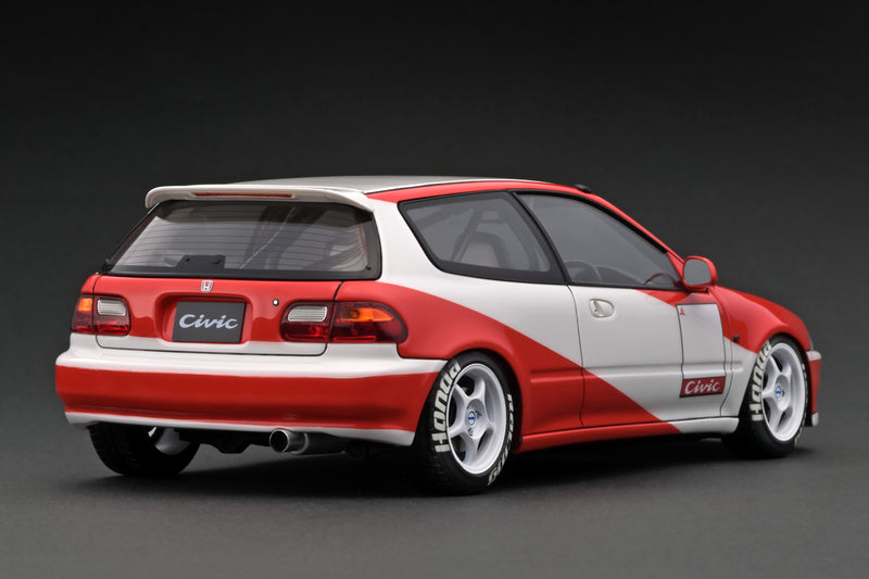 Ignition Model 1:18 Honda Civic (EG6) in White / Red