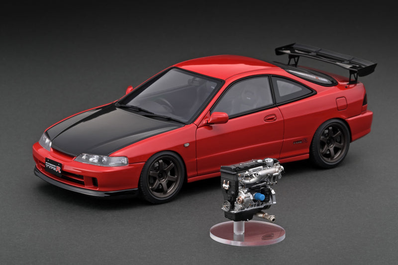 *PREORDER* Ignition Model 1:18 Honda Integra Type-R (DC2) in Red with B18C Engine