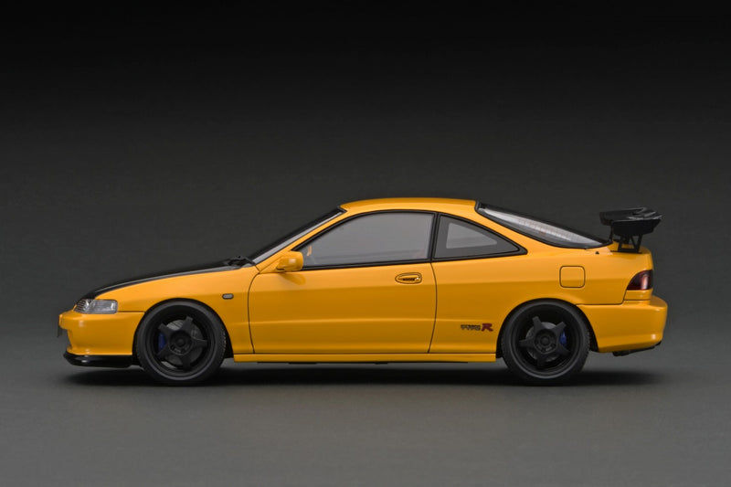 Ignition Model 1:18 Honda Integra (DC2) Type-R in Yellow with Black Accents