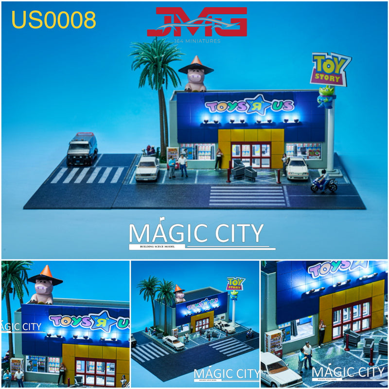 Magic City 1:64 American Street View Toy City Supermarket