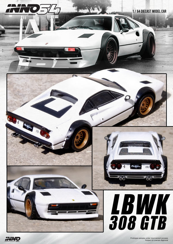 *PREORDER* INNO64 1:64 Ferrari 308 GTB Liberty Walk in White