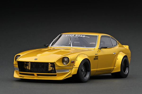 Ignition Model 1:18 Nissan Fairlady Z (S30) STAR ROAD in Yellow Metallic