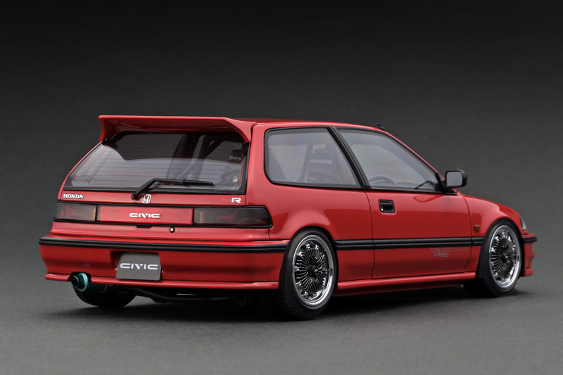 Ignition Model 1:18 Honda Civic (EF9) in Red