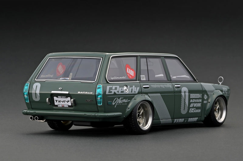 Ignition Model 1:18 Datsun Bluebird (510) Wagon KAIDO HOUSE in Green