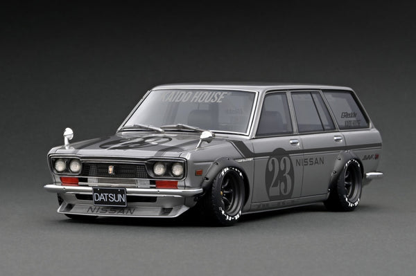 Ignition Model 1:18 Datsun Bluebird (510) Wagon KAIDO HOUSE in Silver