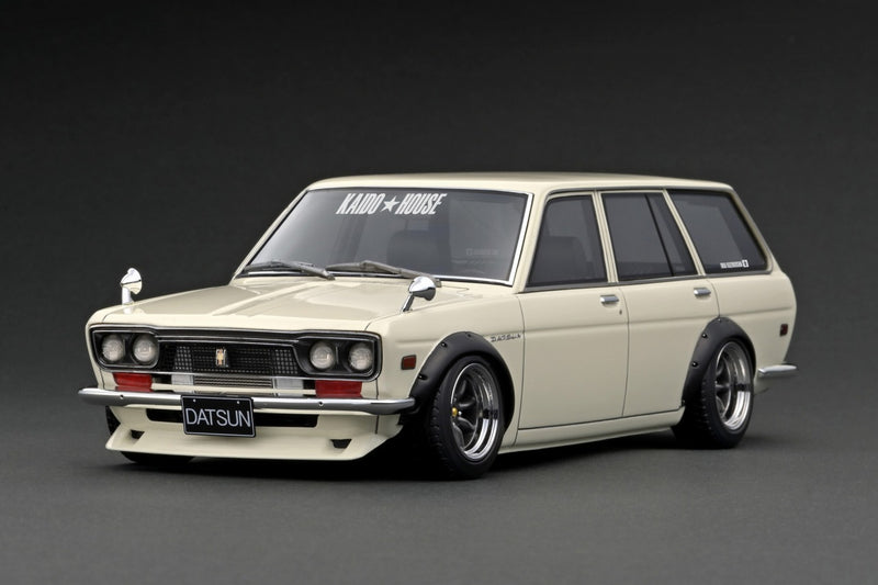 Ignition Model 1:18 Datsun Bluebird (510) Wagon KAIDO HOUSE in White