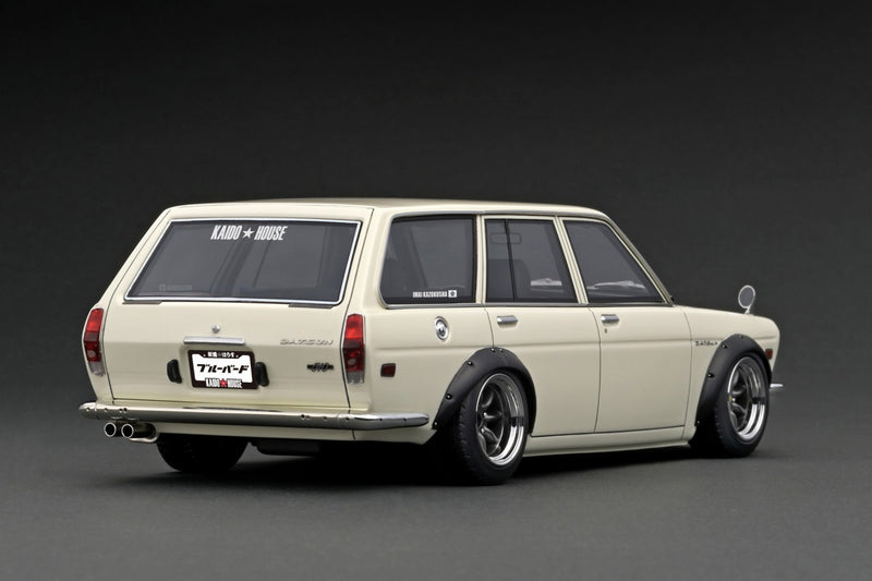 Ignition Model 1:18 Datsun Bluebird (510) Wagon KAIDO HOUSE in White