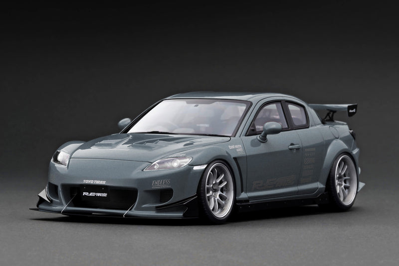 Ignition Model 1:18 Mazda RX-8 (SE3P) RE Amemiya in Matte Gun Metallic