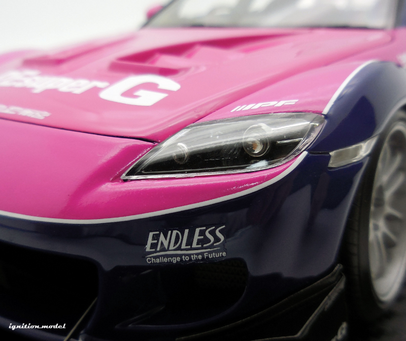 Ignition Model 1:18 Mazda RX-8 (SE3P) RE Amemiya in Blue / Pink