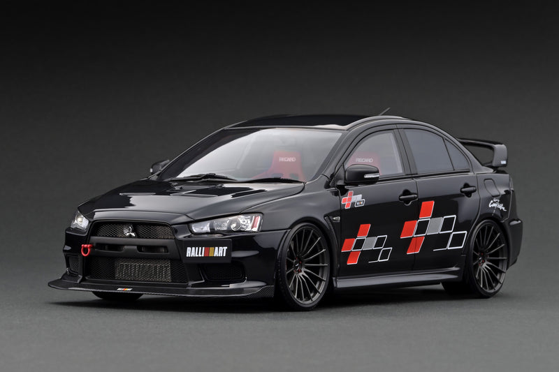 Ignition Model 1:18 Mitsubishi Lancer Evolution X (CZ4A) Black Metallic with Engine Display