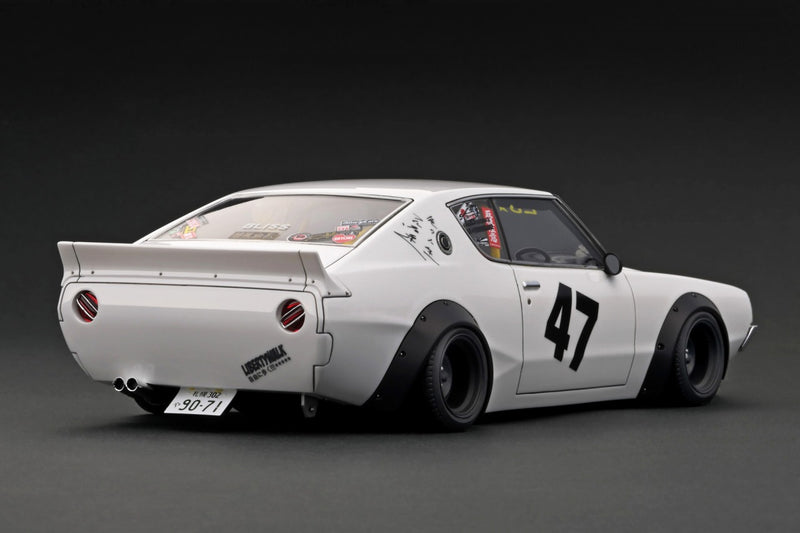 Ignition Model 1:18 Nissan Kenmeri 2DR LB-WORKS in White